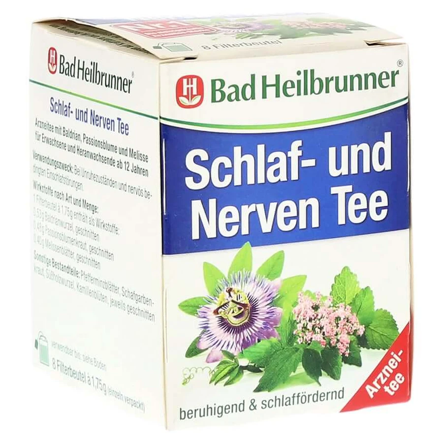 BAD Heilbrunner Sleep and Nerve Tea F 8X1.75 g