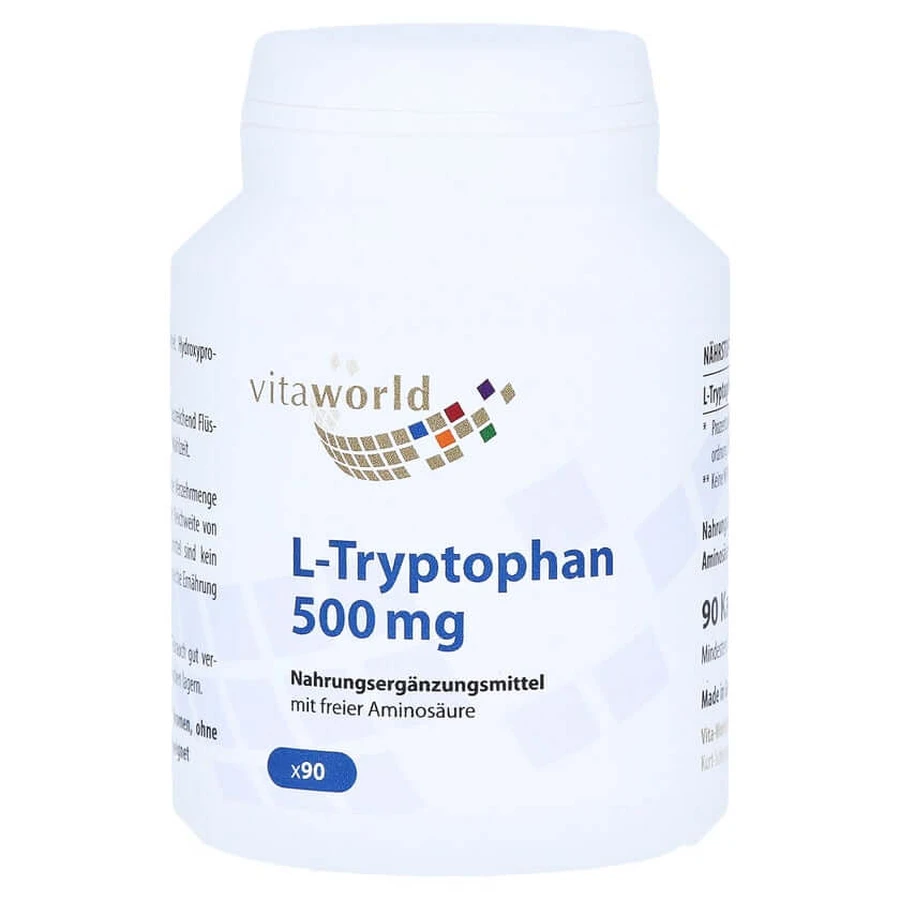 L-triptófano 500 mg cápsulas 90 Cápsulas