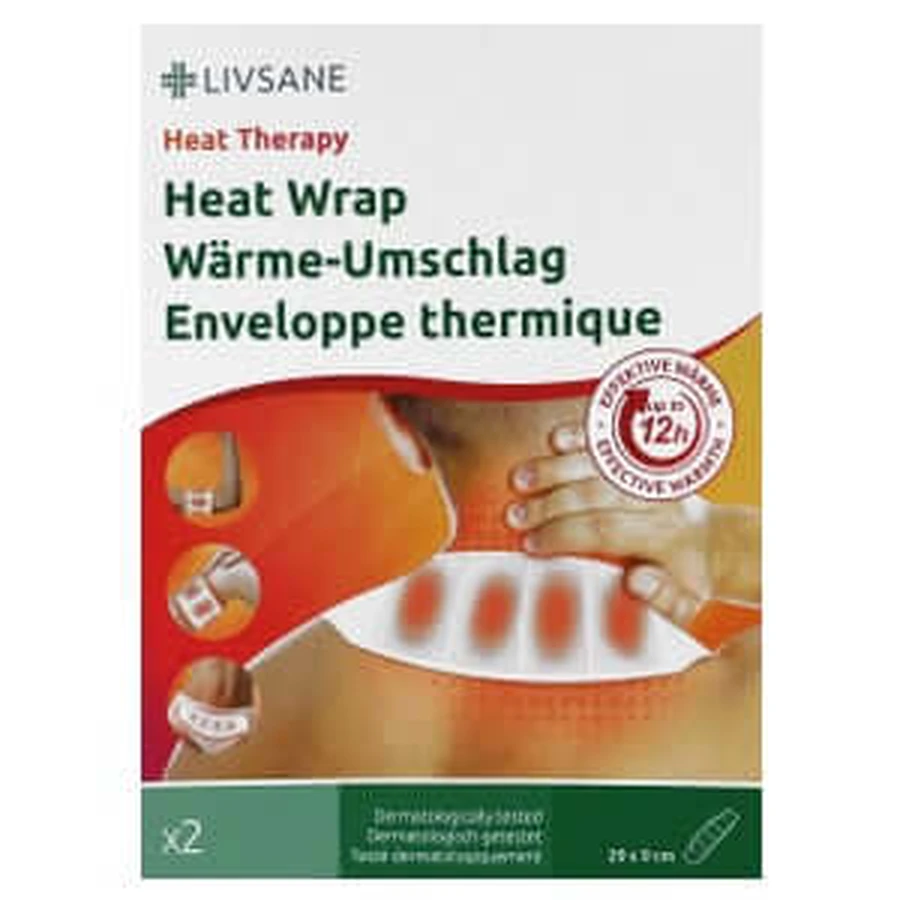 Livsane heat envelope self-adhesive 9x2 2 pcs.