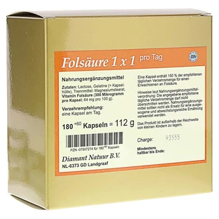 Folsäure 1X1 pro Tag Kapseln 180 St