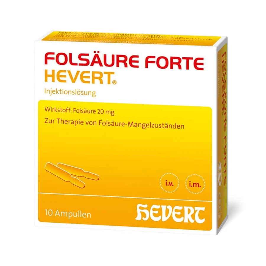 Folsäure Forte Hevert 10X2 ml