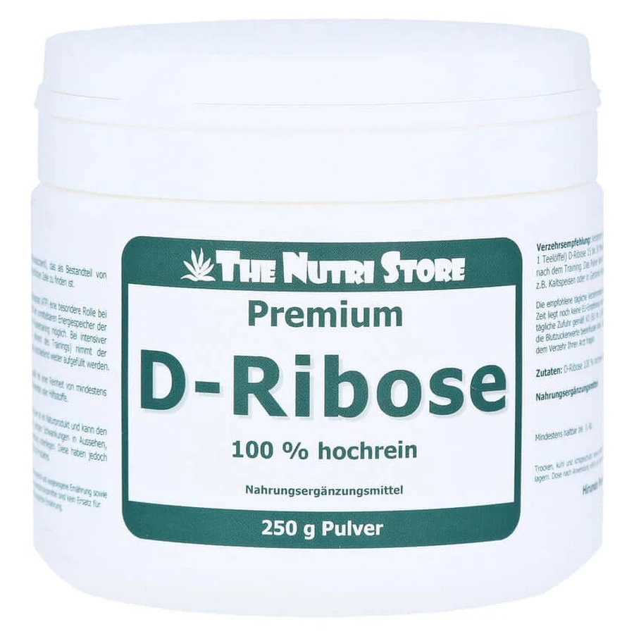 D-ribose 100% zeer zuiver poeder 250 g