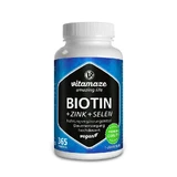 Biotin 10 mg hochdosiert + Zink + Selen Tabletten 365 St