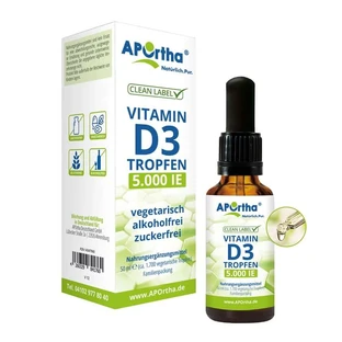 APOrtha® Vitamine D3 5.000 IE per druppel - vegetarische druppels 50 ml