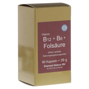 B12+b6+acide folique sans lactose Capsules 90 Capsules