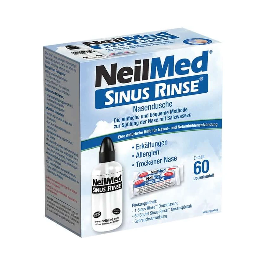 SinusRinse neusbad met 60 zakjes neusspoelzout 1 P
