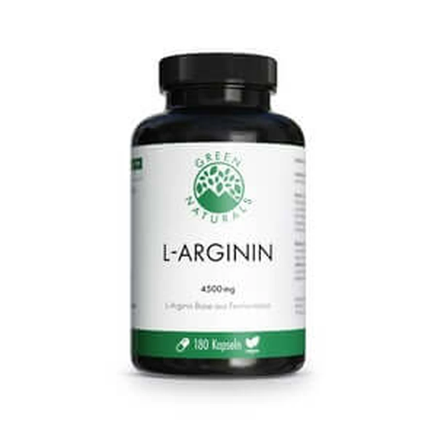 Green Naturals L-arginine Basis 4500 Mg Vegan Caps. 180 Caps.