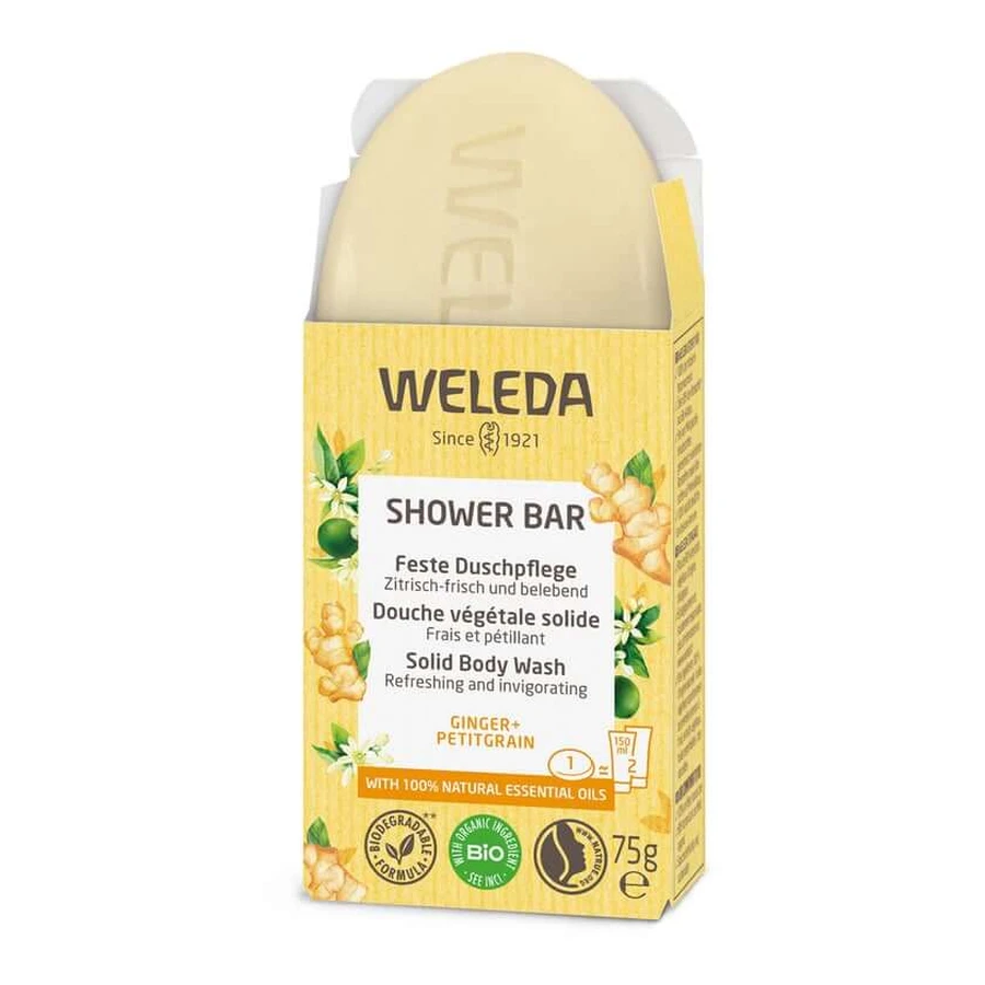 Weleda Solid Shower Care Ginger + Petitgrain 75 g