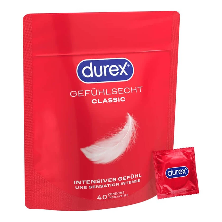 DUREX Sensitive Classic Condoms - ultra-soft condoms 40 pcs.