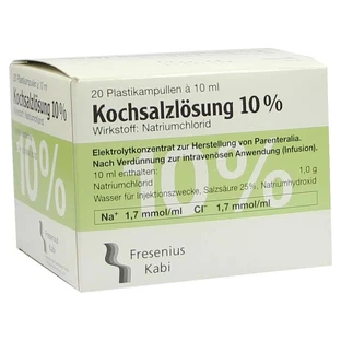 Saline solution 10% infusion solution concentrate 20X10 ml