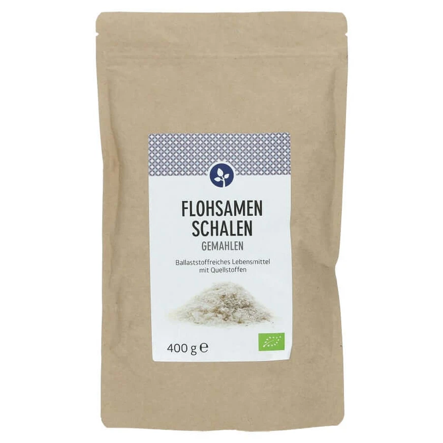 Psyllium husks ground organic powder 400 g