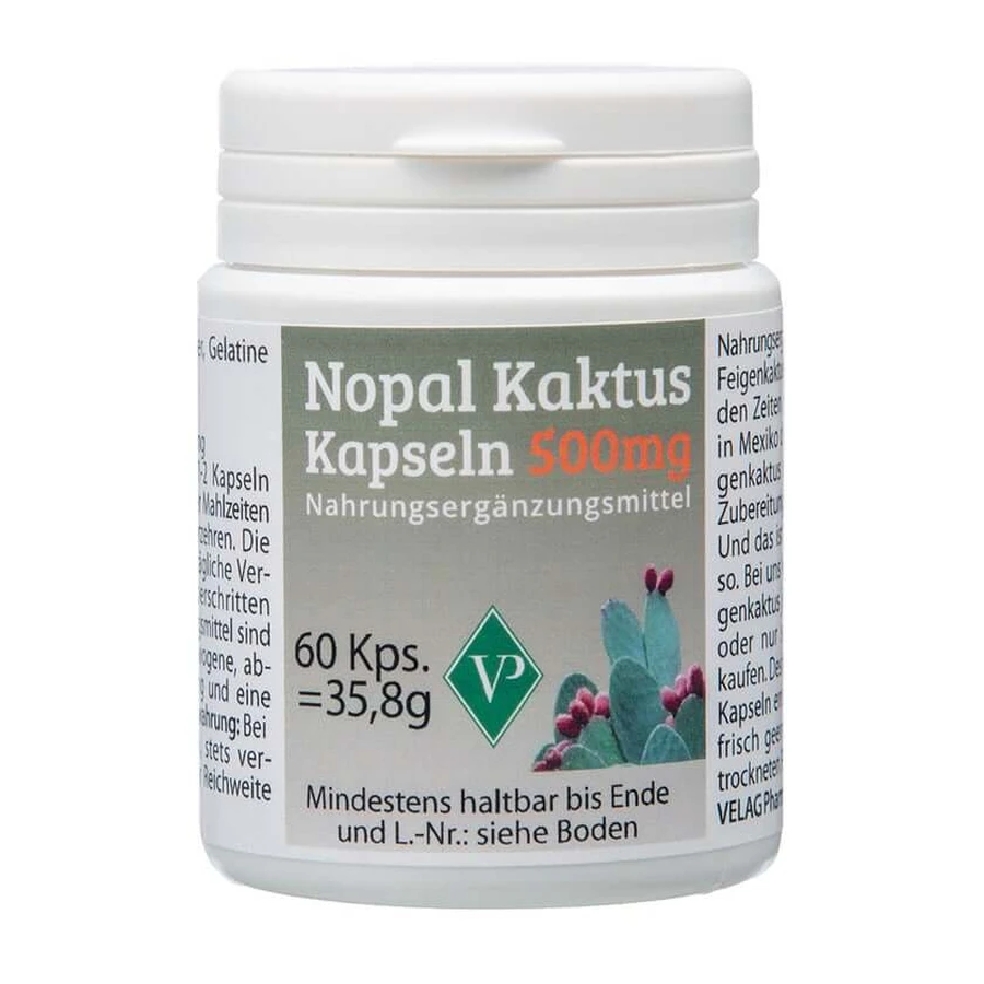 NOPAL Cactus 500 mg Capsules 60 Capsules