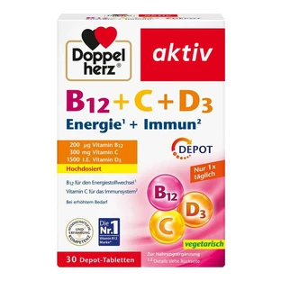 Double Heart B12 + C + D3 Dépôt 30 St