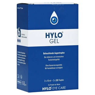 Hylo-gel eye drops 2X10 ml