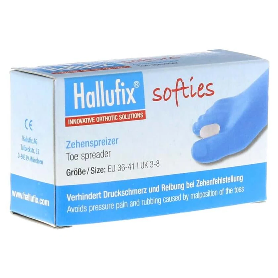 Hallufix Softies teenspreider maat M 36-4 2 stuks.