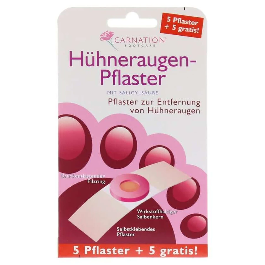 Carnation corn plaster 5+5 10 pcs