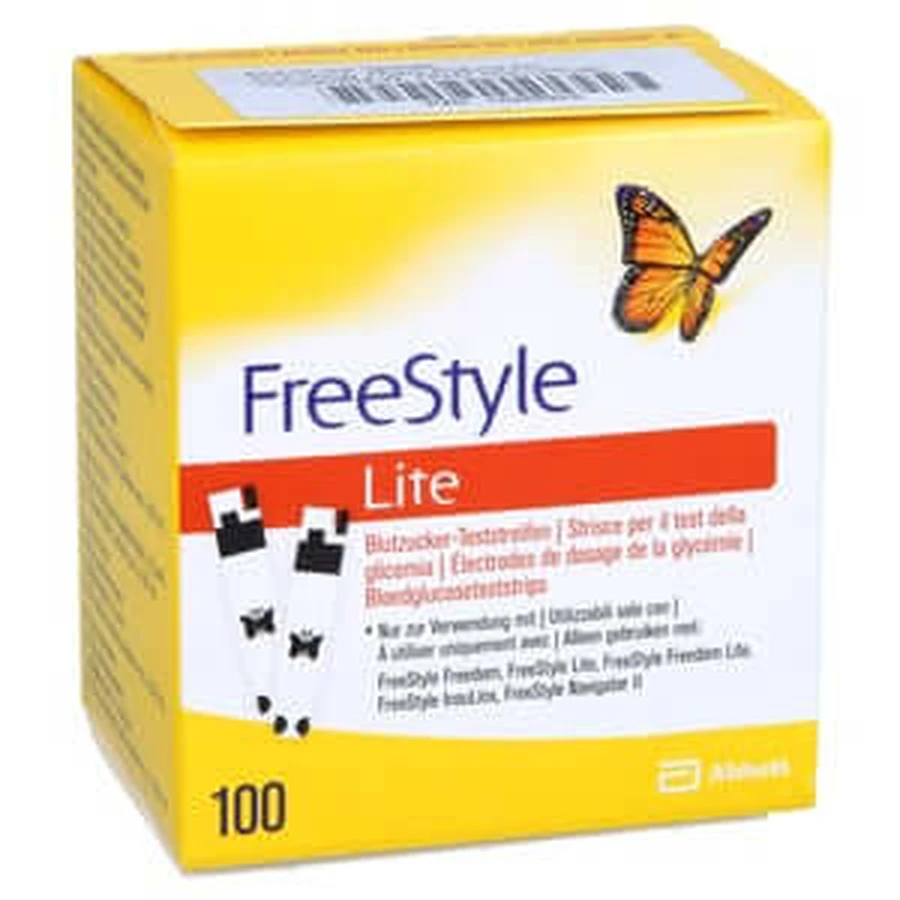 Freestyle Lite teststrips zonder codes 100 stuks