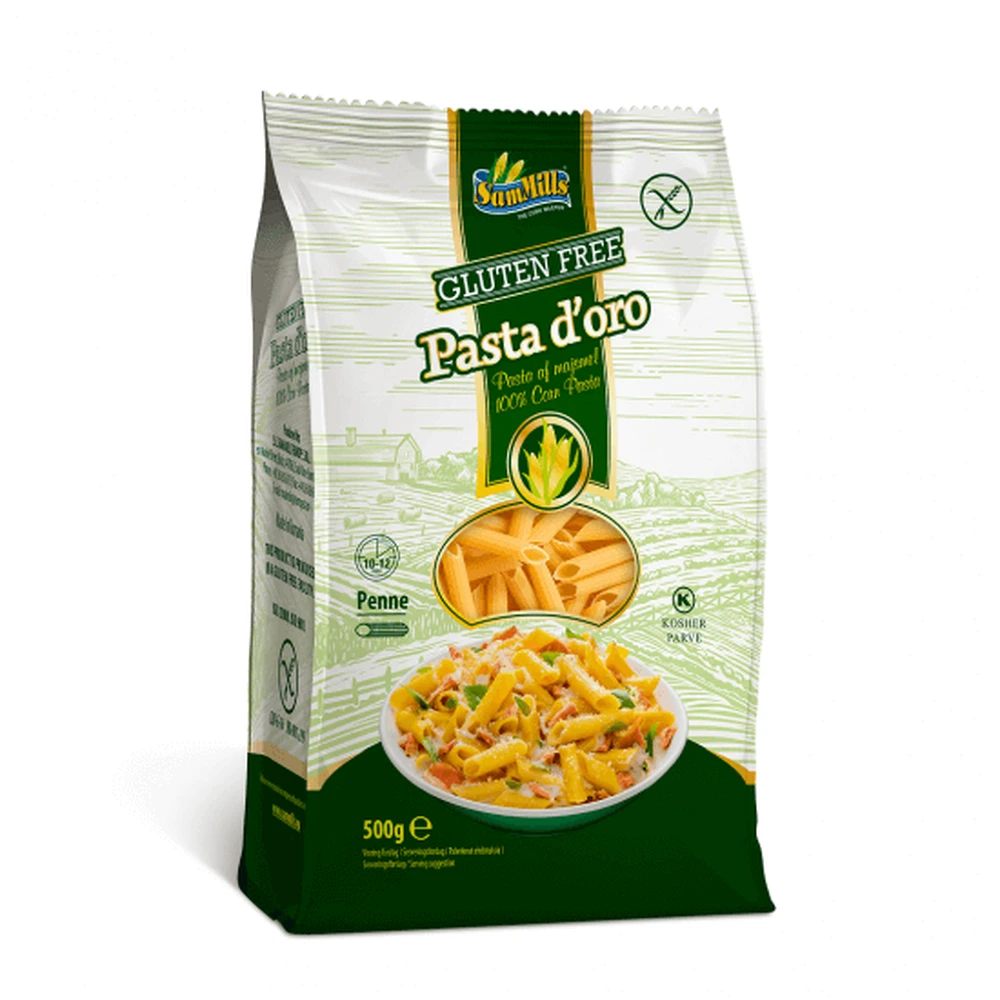 Pasta de maíz sin gluten Pasta D'oro, 500g, Sam Mills