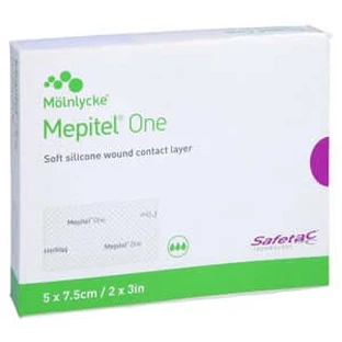 Mepitel One 5x7,5 cm venda de malla de silicona 10 uds.