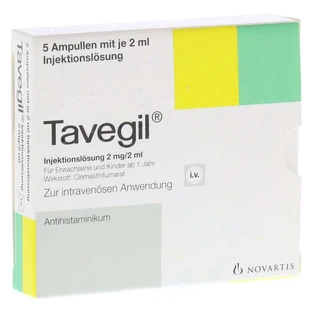 Tavegil solution for injection 2 mg/2 ml ampoule 5X2 ml