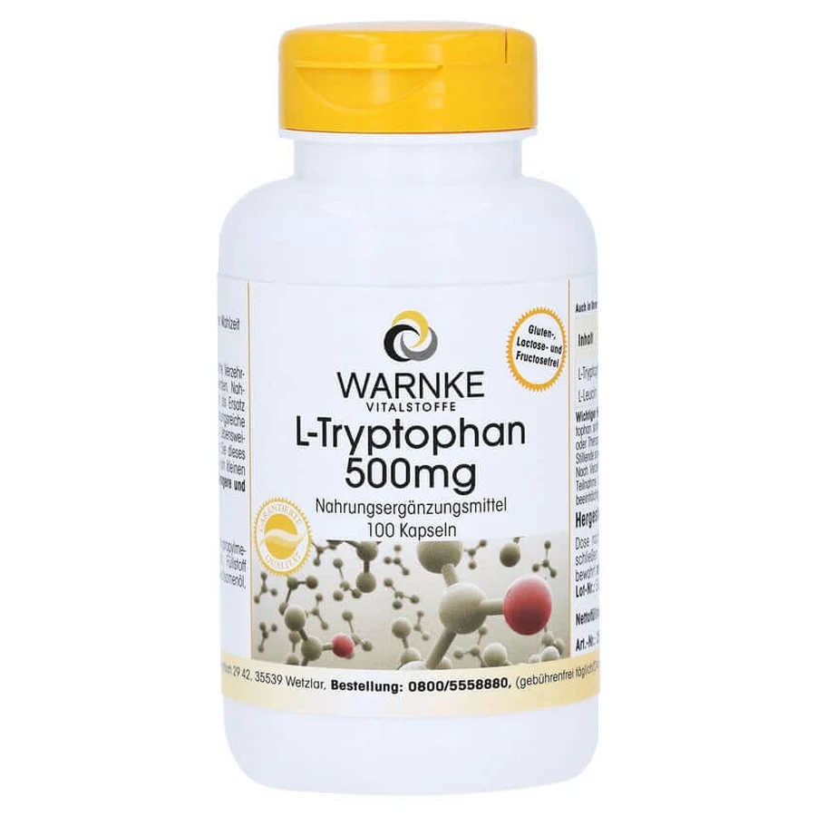 L-tryptophan 500 mg capsules 100 pcs