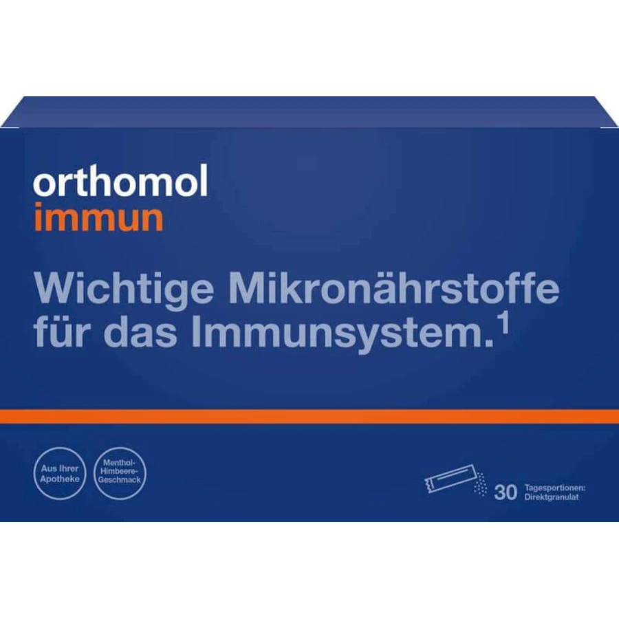 Orthomol Immun direct korrels menthol-framboos 30 st.