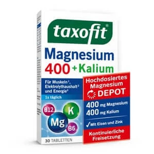 Taxofit Magnesium 400+potassium Depot Tablets 30 St