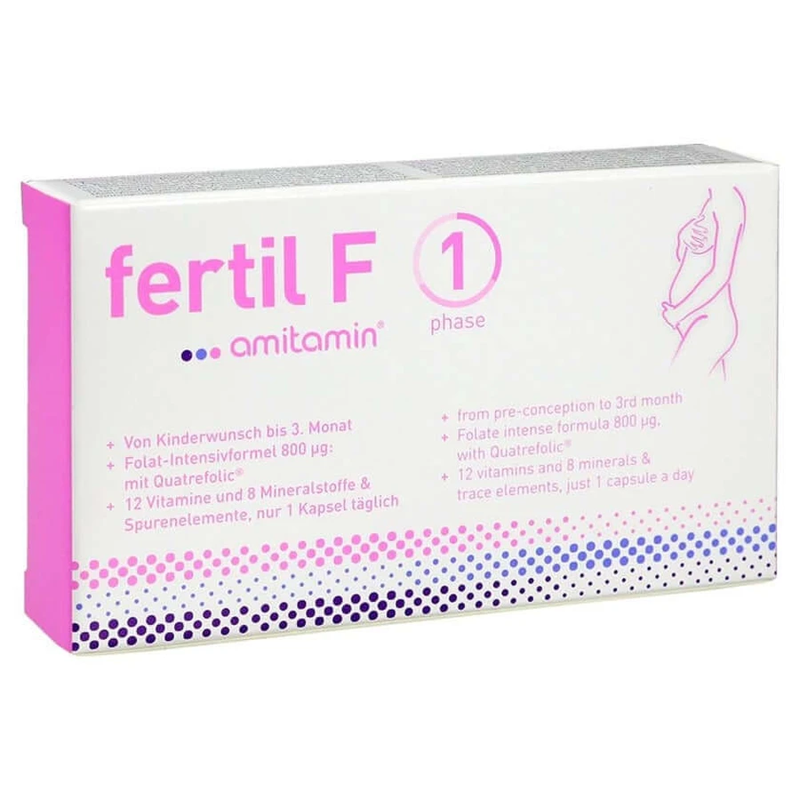 Amitamin Fertil F fase 1 Cápsulas 30 Cápsulas