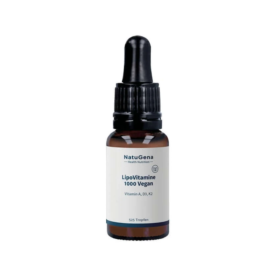Lipovitamins 1000 Vegan Vitamine D3+a+k2 druppels 15 ml