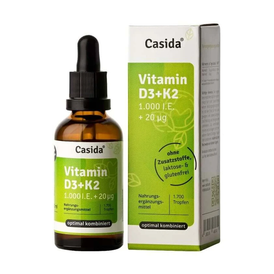 Vitamine D3 + K2 druppels 50 ml