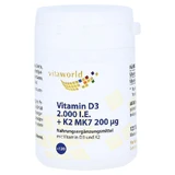 Vitamina D3+k2 2.000 U.I./200 µg Tabletă 120 Capsule