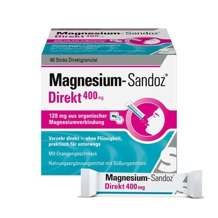 Magnésium Sandoz Direct 400 mg Bâtonnets 48 Bâtonnets
