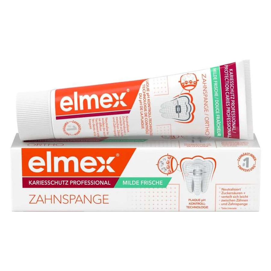 elmex Caries Protection Professional + Braces Toothpaste 75 ml