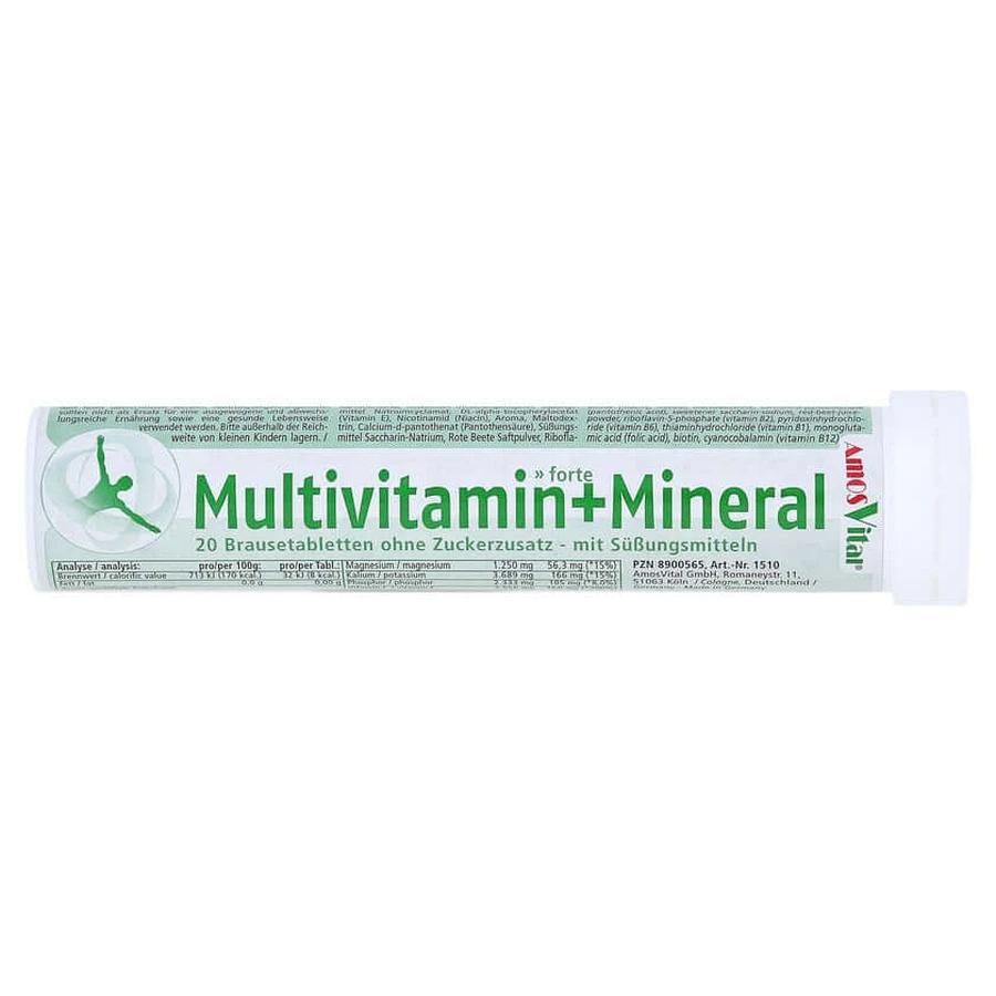 Multivitamin+mineral effervescent tablets Soma 20 pcs.