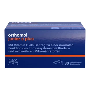 Orthomol junior C plus direct gránulos frambuesa-lima 30 unid.