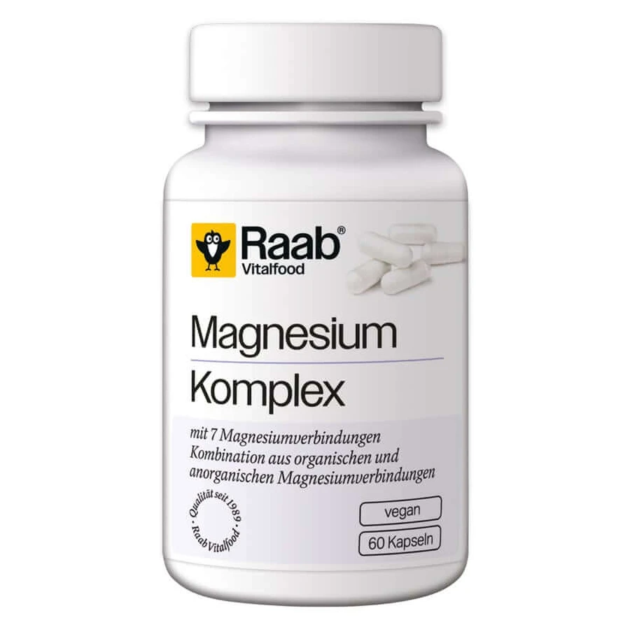 Raab Vitalfood Magnesio Complejo Cápsulas 60 Cápsulas