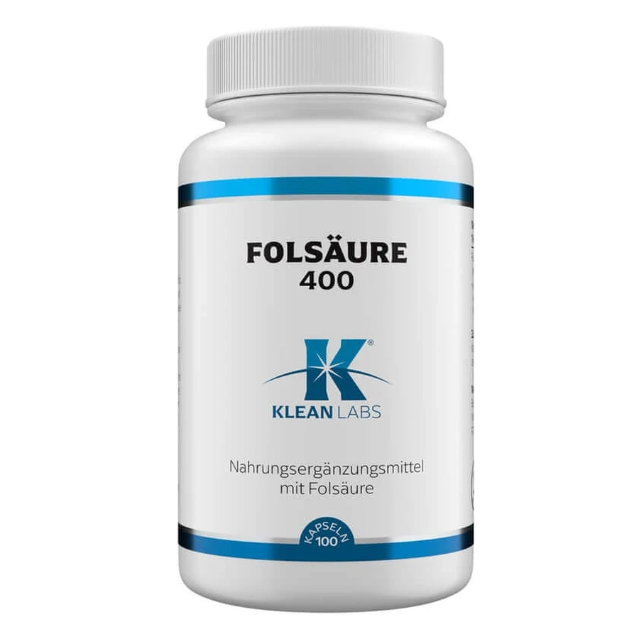Klean Labs Foliumzuur 400 mcg 100 St