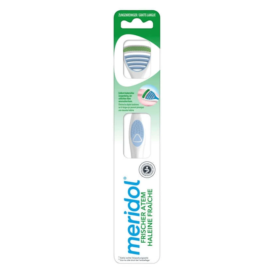 Meridol Safe Breath Tongue Cleaner, ambalaj din carton 1 buc