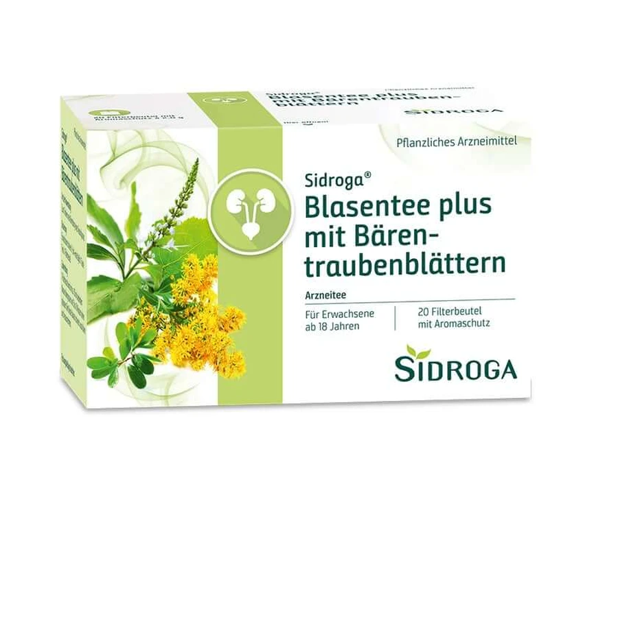 Sidroga Blaasthee plus met berendruifb 20X2,0 g