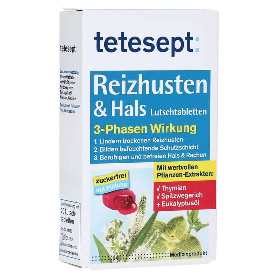 Tetesept Tos Irritable y Garganta Pastillas 20 St