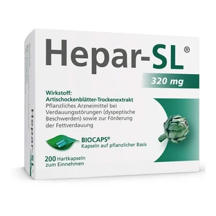 Hepar-sl 320 mg hard capsules 200 pcs