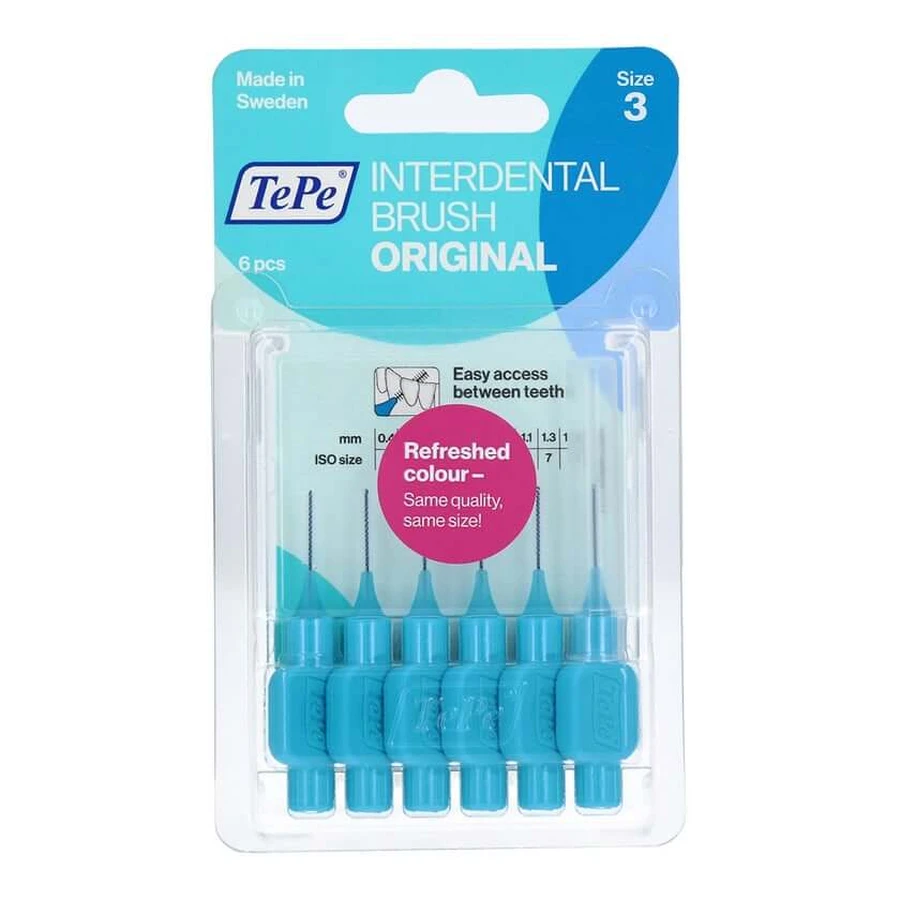 TEPE Interdentalbürste 0,6mm blau 6 St
