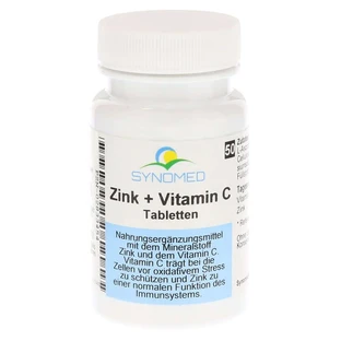 Zinc+vitamin C tablets Synomed 50 pcs.