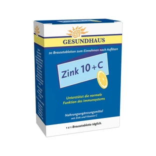 Zinc 10 + C Effervescent Tablets 20 St