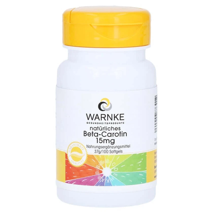 BETA Carotin Kapseln 15 mg natürlich 100 St