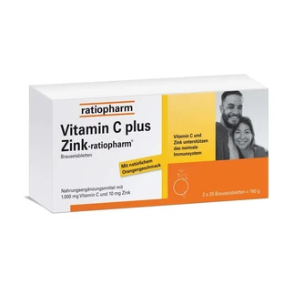 Vitamina C más Zinc-ratiopharm 40 St