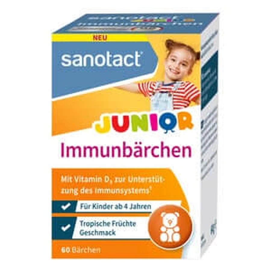 Sanotact Immune Bears Junior Tablets 60 Capsules