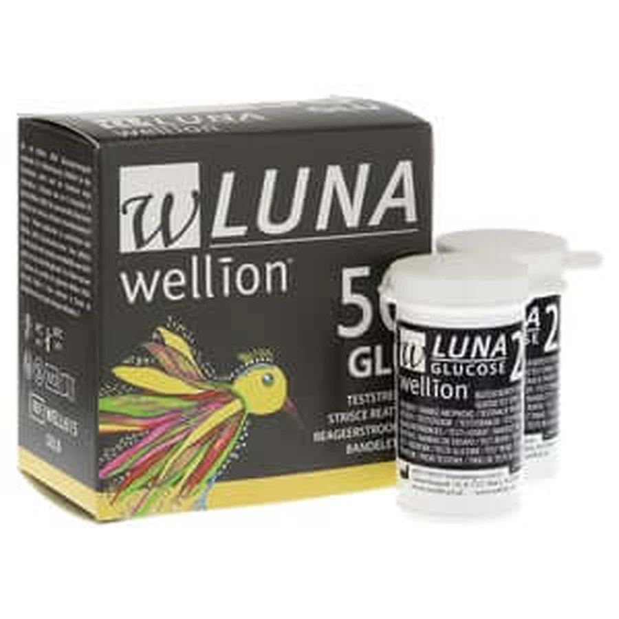 Wellion LUNA tiras reactivas de glucosa en sangre 50 uds.