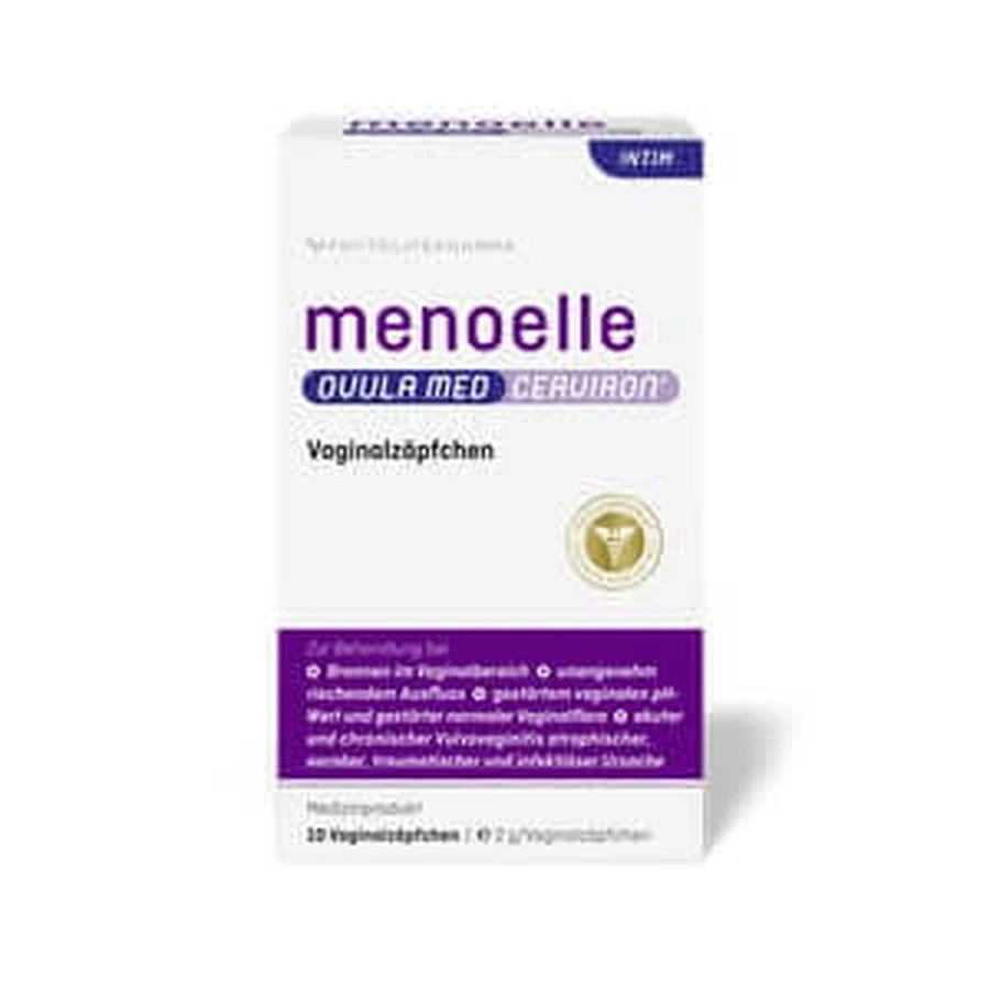 Menoelle Ovula Med Cerviron Vaginalovula 10 St