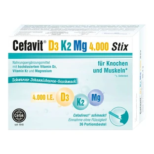 Cefavit D3 K2 Mg 4.000 I.e. Stix korrels 36 St